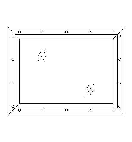 铝质固定矩形窗(211型)
