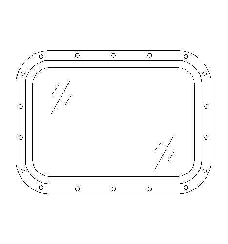 铝质固定矩形窗(212型)()