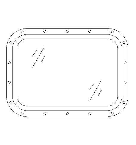 铝质固定矩形窗(213型)