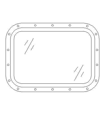 铝质固定矩形窗(214型)