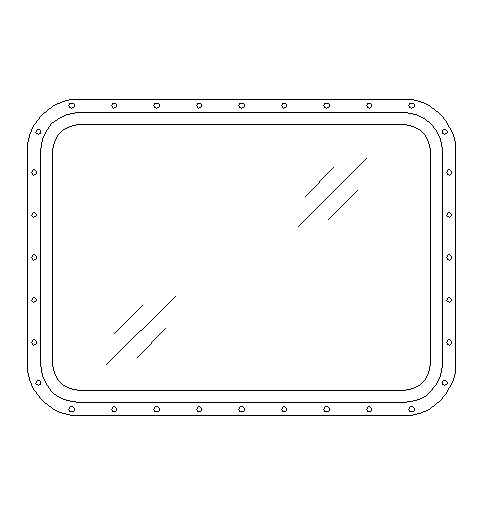 铝质固定矩形窗(227型)