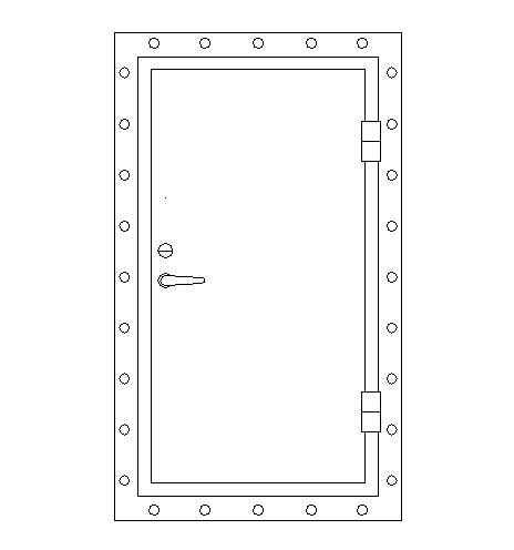 铝质单扇空腹门(QLM340型)