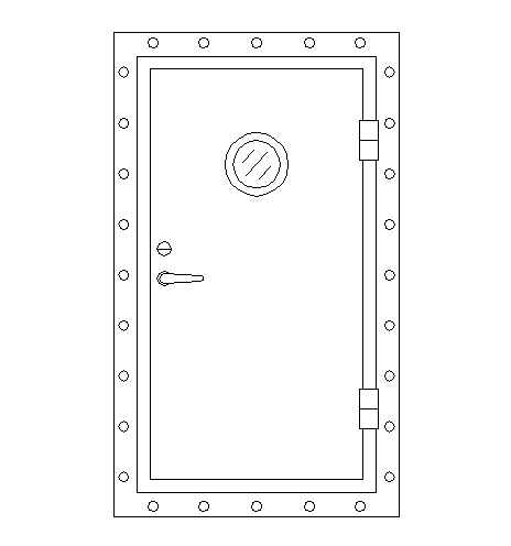 铝质单扇空腹门(QLM344型)